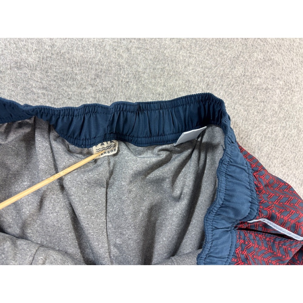 Fair Harbor Compression Lined ONE Shorts (Men's Large) Red/Blue - 8" - Picture 4 of 12
